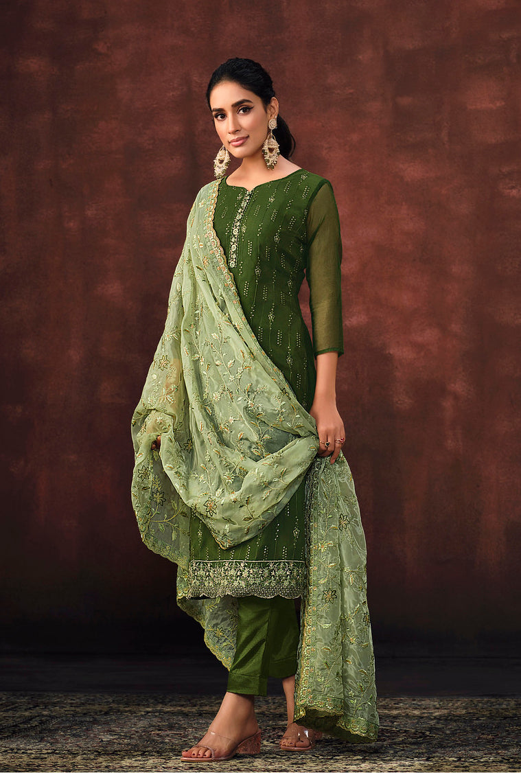 Designer Indian Salwar Kameez in Green