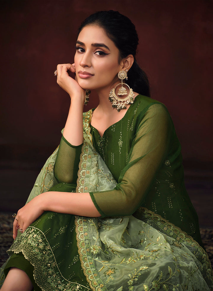 Designer Indian Salwar Kameez in Green