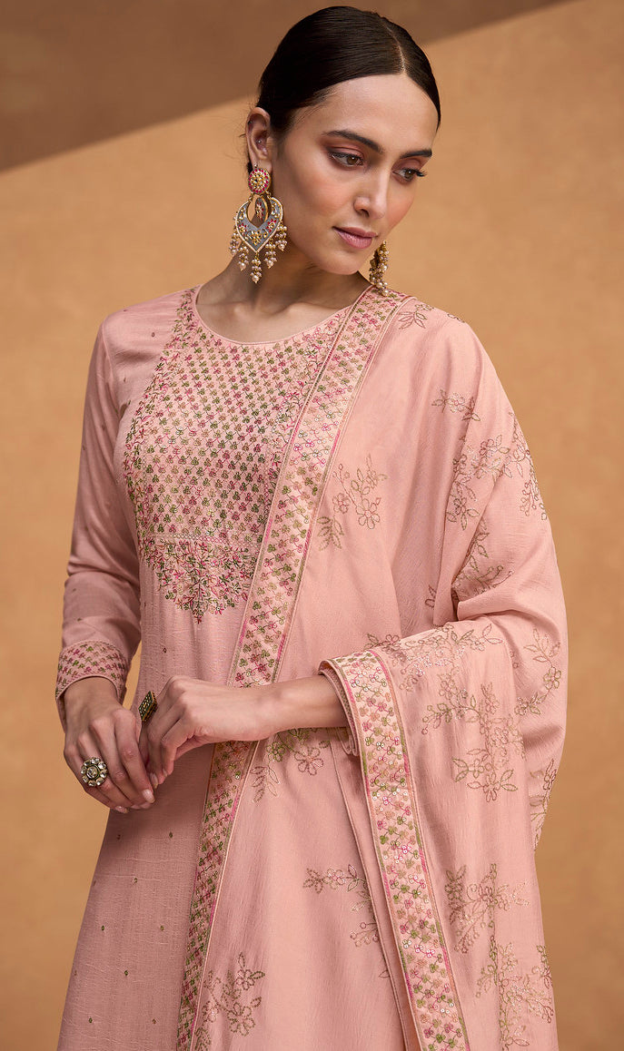 Radiant in Pink Designer Salwar Kameez