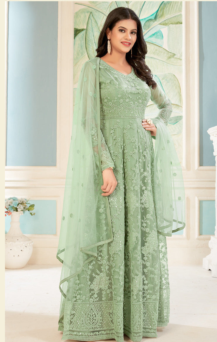 Graceful Light Green Lehenga Choli