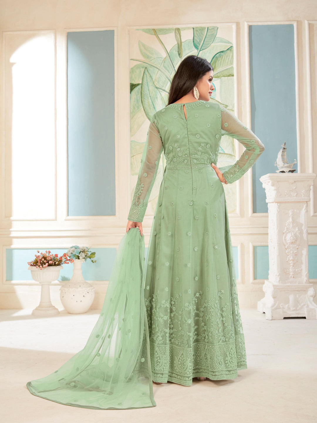 Graceful Light Green Lehenga Choli