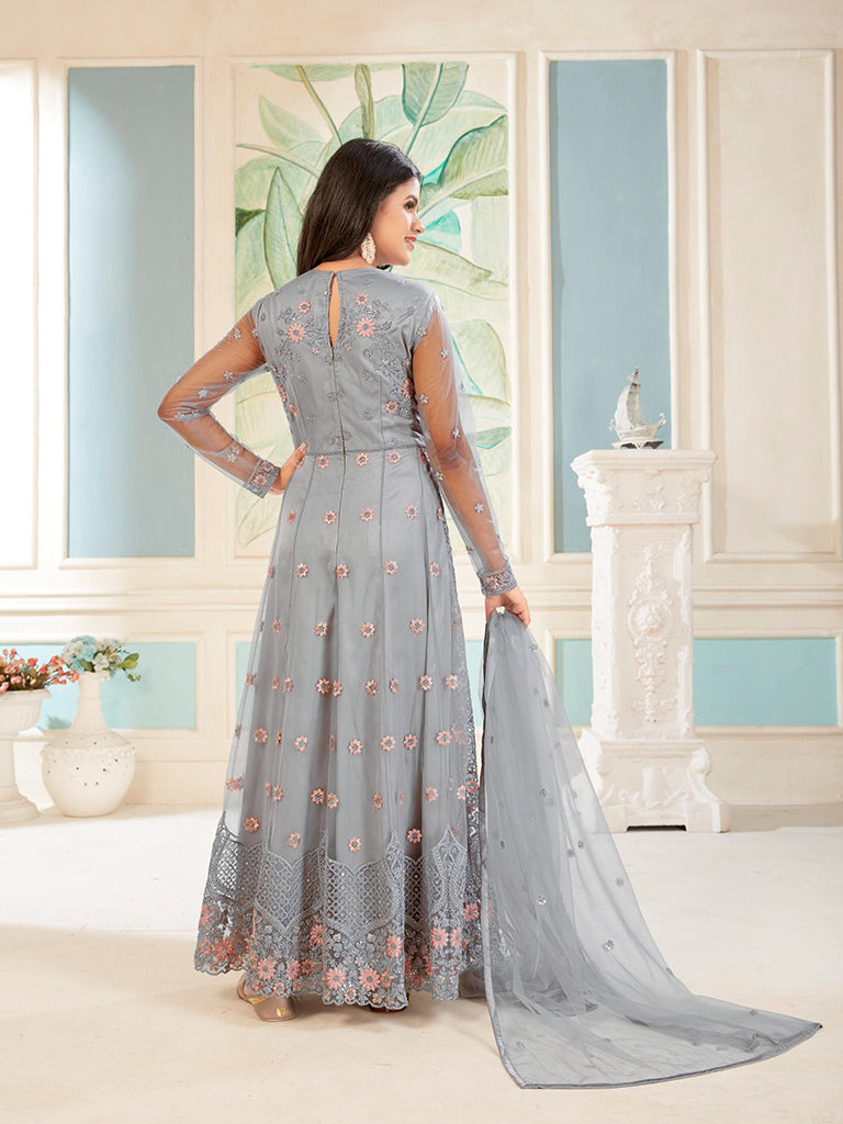 Stylish Grey Lehenga Choli