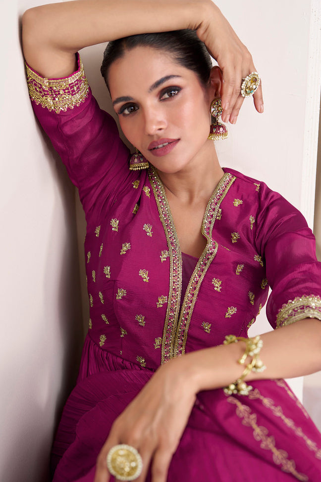 Radiant in Pink Designer Anarkali Suit