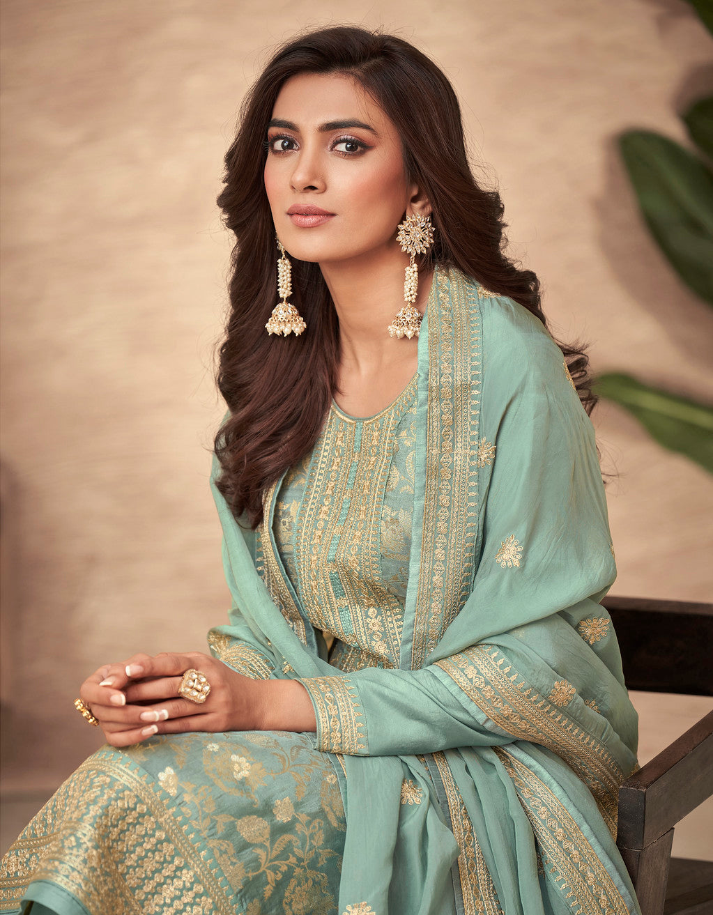 Mint Green Magic Designer Salwar Kameez