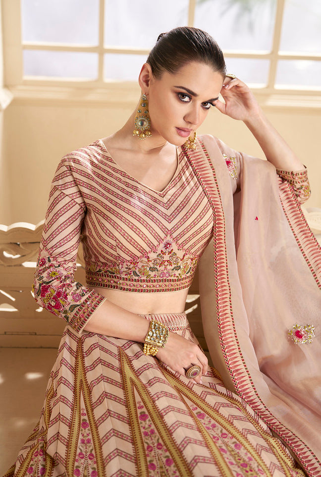 Readymade Designer Lehenga Choli in Dusty Color