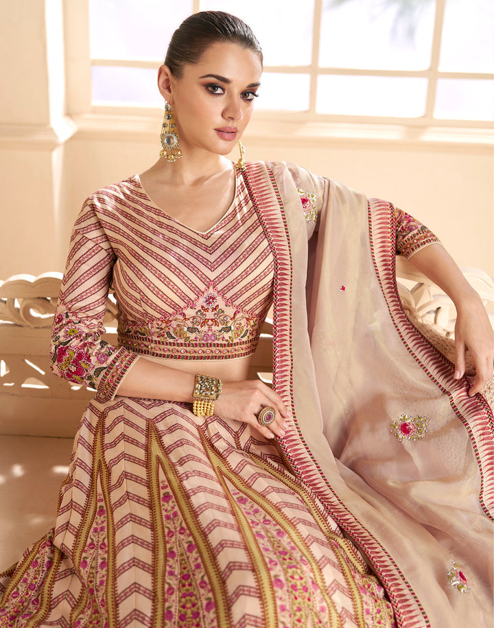 Readymade Designer Lehenga Choli in Dusty Color