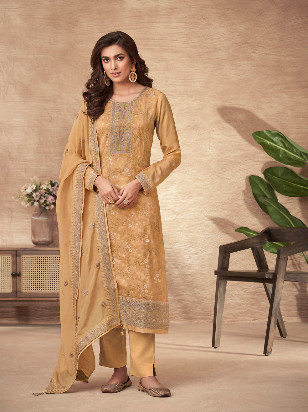 Sunshine in Yellow Designer Salwar Kameez