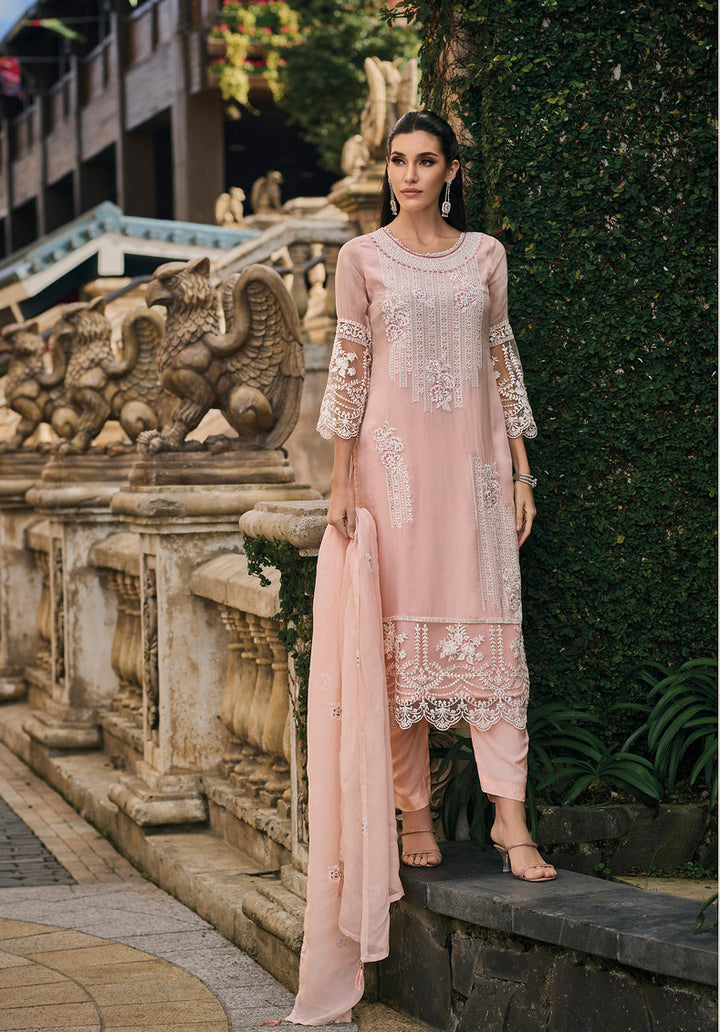 readymade Peach Designer Salwar Kameez