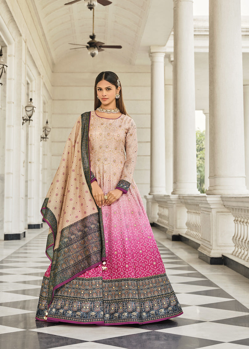 Readymade Elegant Pink Designer Gown