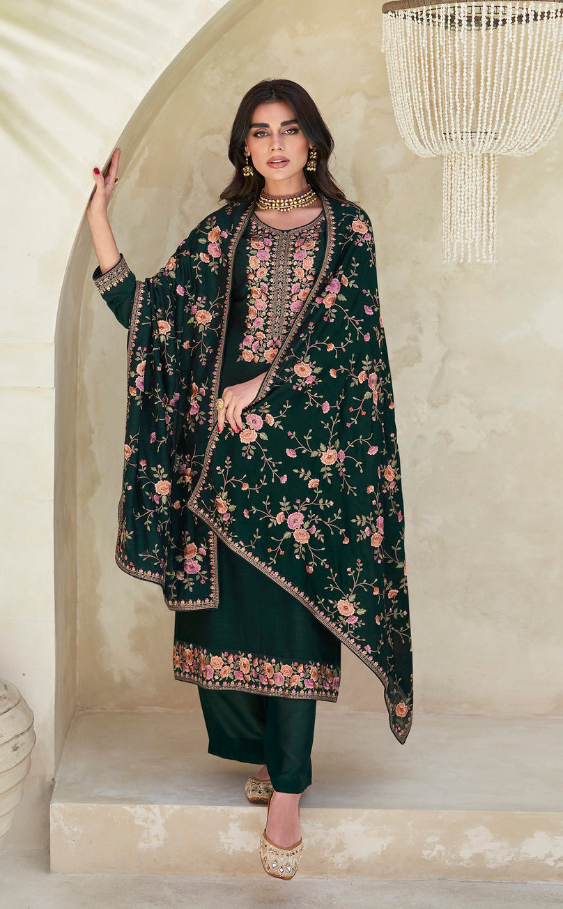 Elegance in Green Designer Salwar Kameez