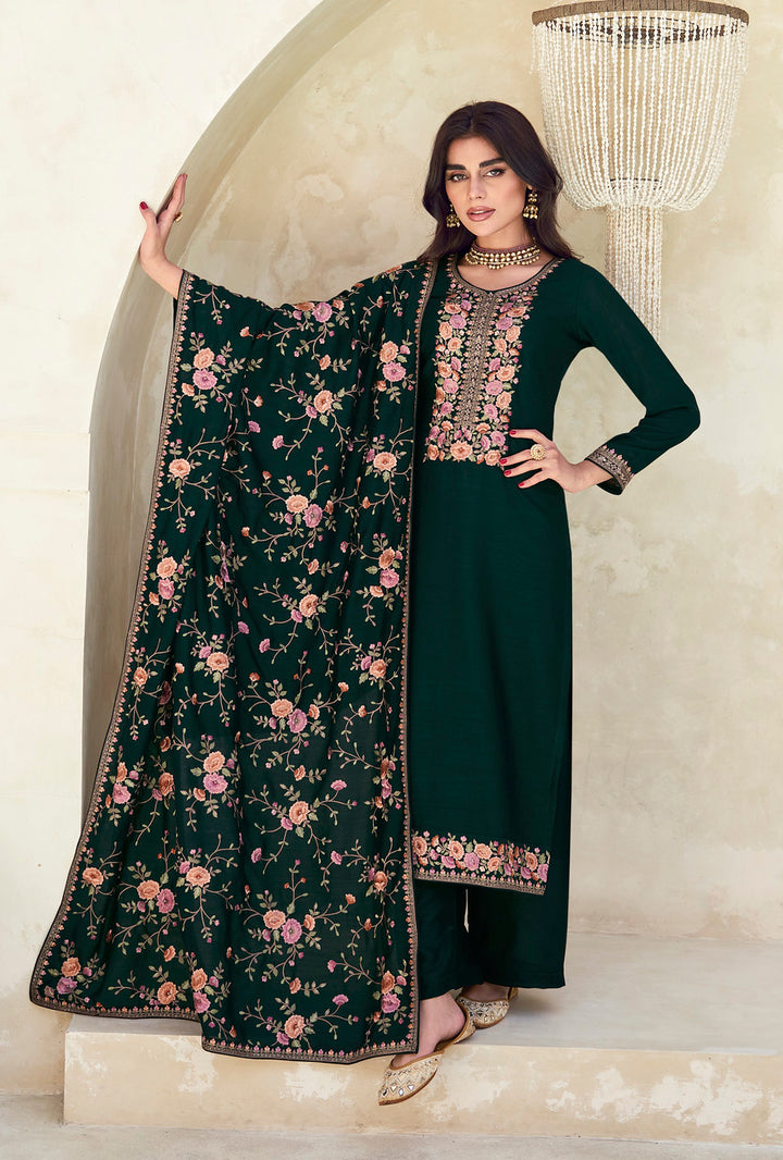 Elegance in Green Designer Salwar Kameez