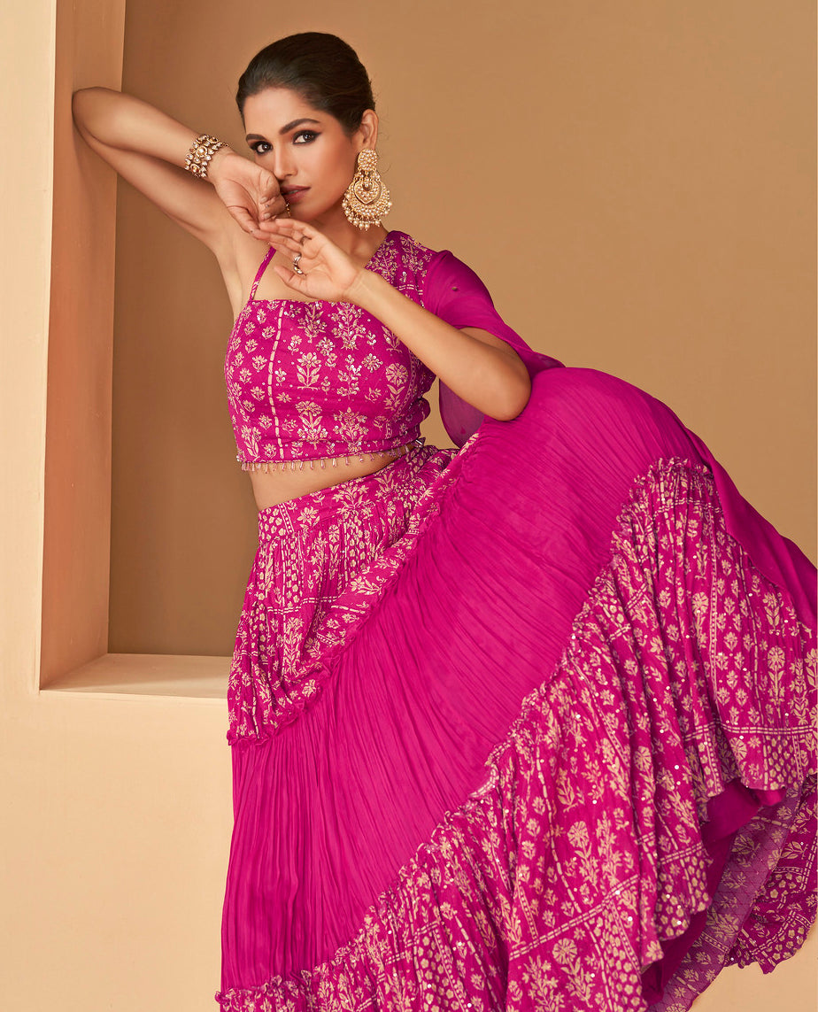 Classic Pink Designer Lehenga Choli