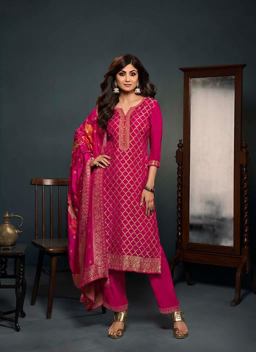 Readymade Designer Salwar Kameez In Light Pink