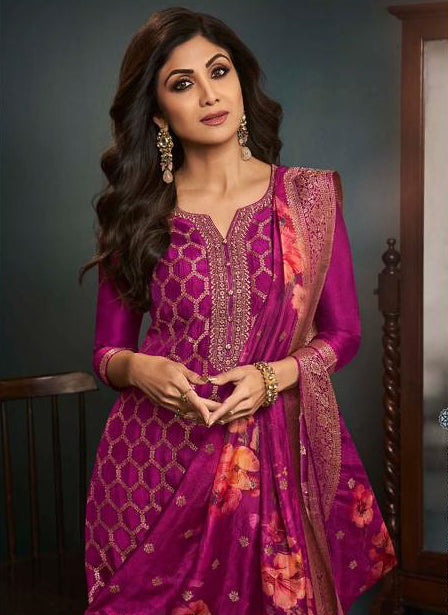 Readymade Designer Dark Pink Salwar Kameez