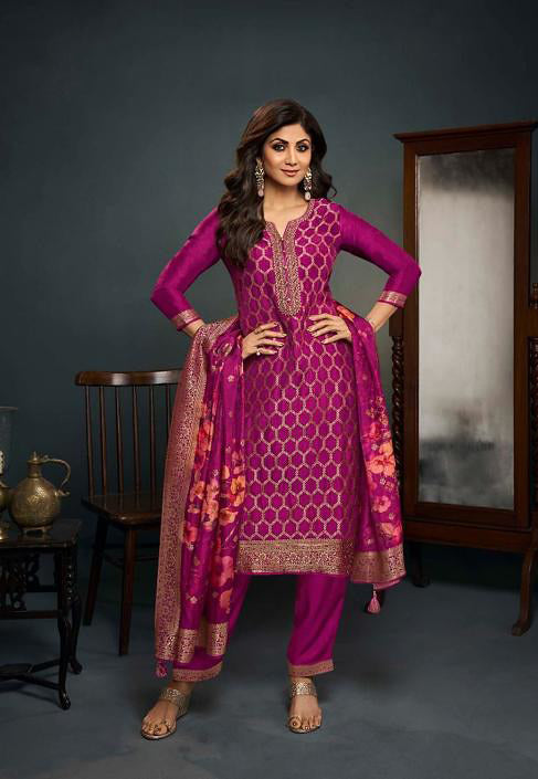 Readymade Designer Dark Pink Salwar Kameez