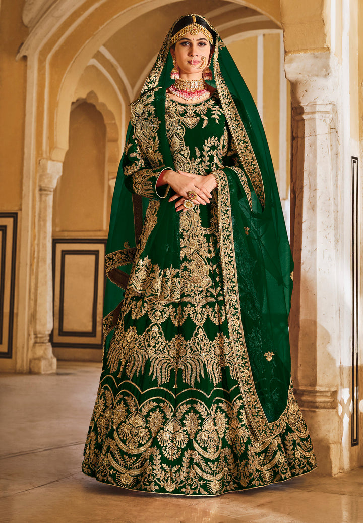 Green Designer Lehenga Choli