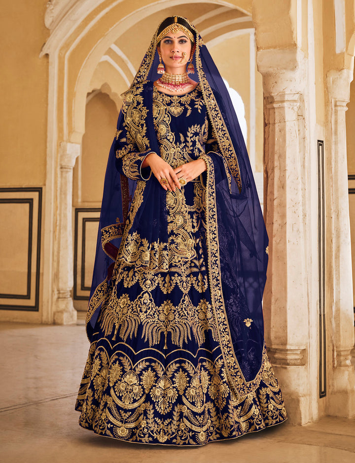 Blue Designer Lehenga Choli