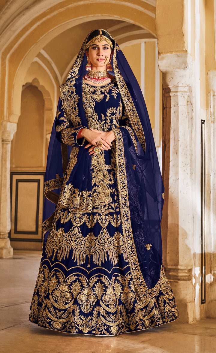 Blue Designer Lehenga Choli