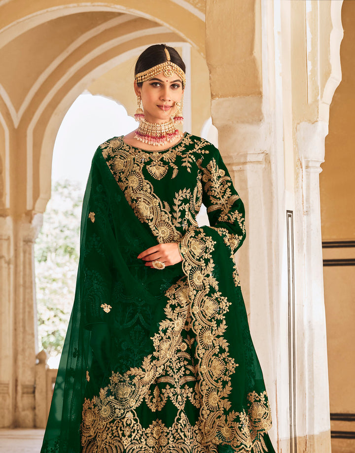 Green Designer Lehenga Choli