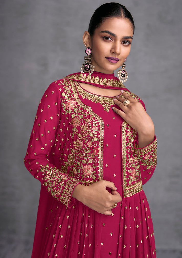 Readymade Elegant Pink Designer Salwar Kameez