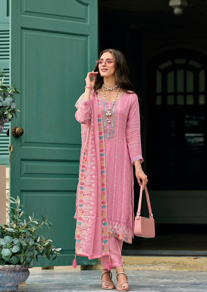 Elegant Pink Salwar Kameez