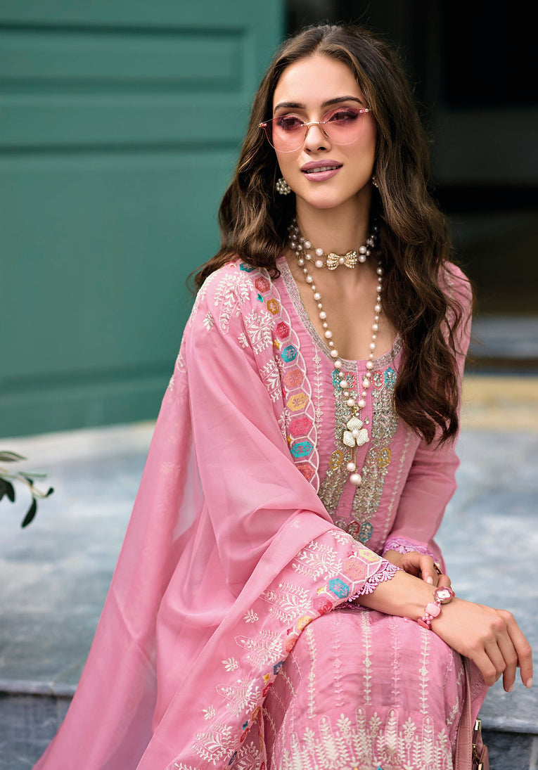 Elegant Pink Salwar Kameez