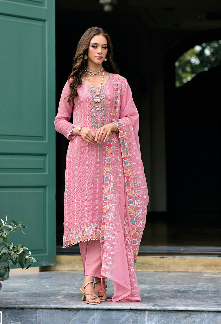 Elegant Pink Salwar Kameez