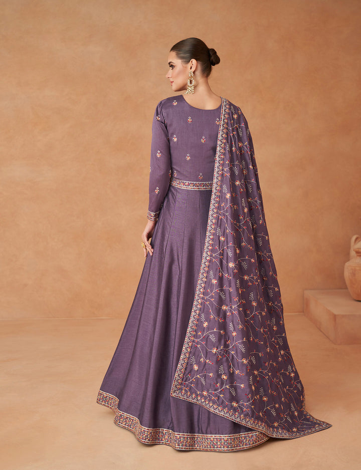 Regal Purple Anarkali