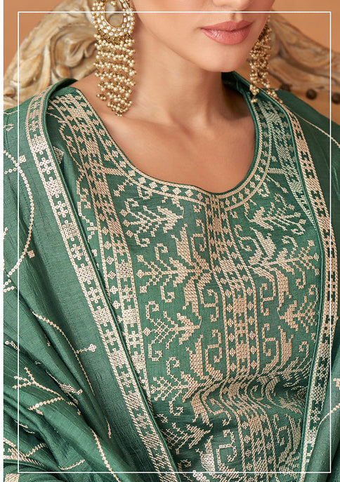 Enchanting Green Anarkali