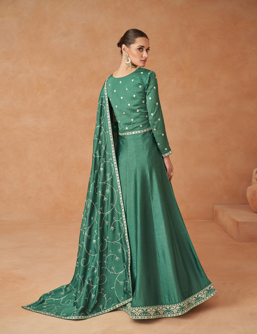 Enchanting Green Anarkali