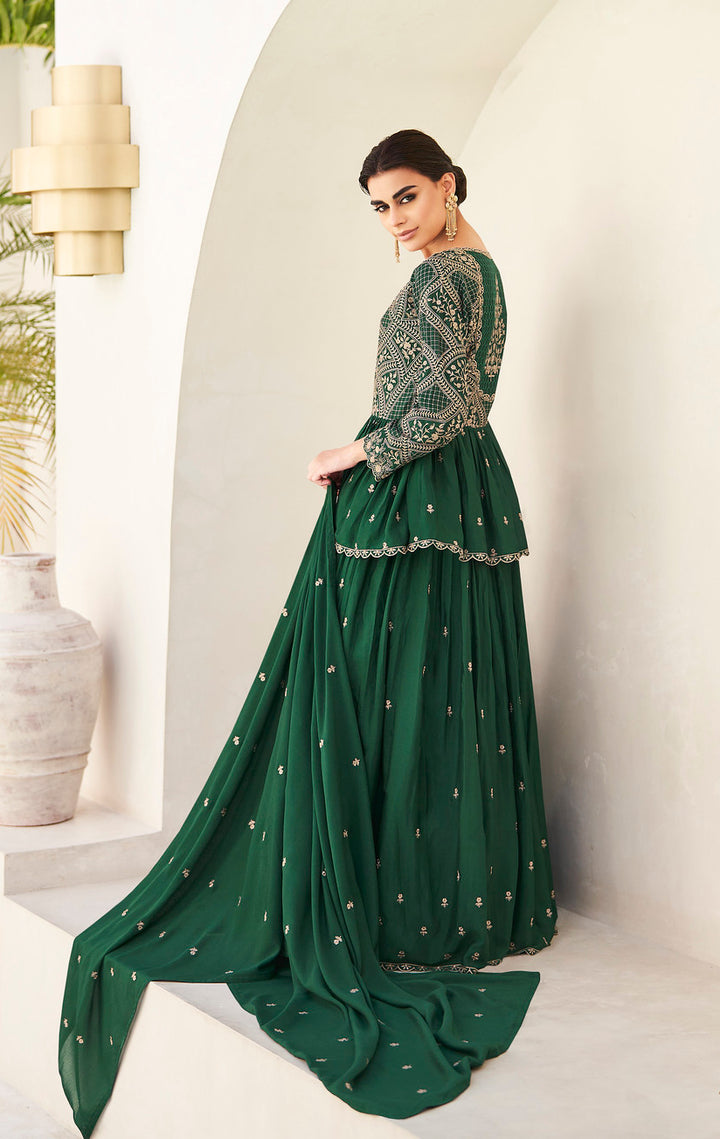 Graceful Green Anarkali