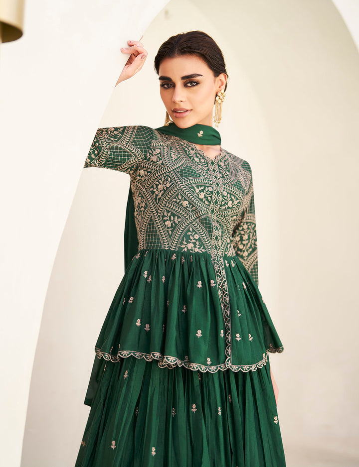 Graceful Green Anarkali