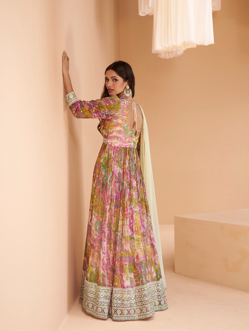 Radiant in Pink Designer Indian Anarkali