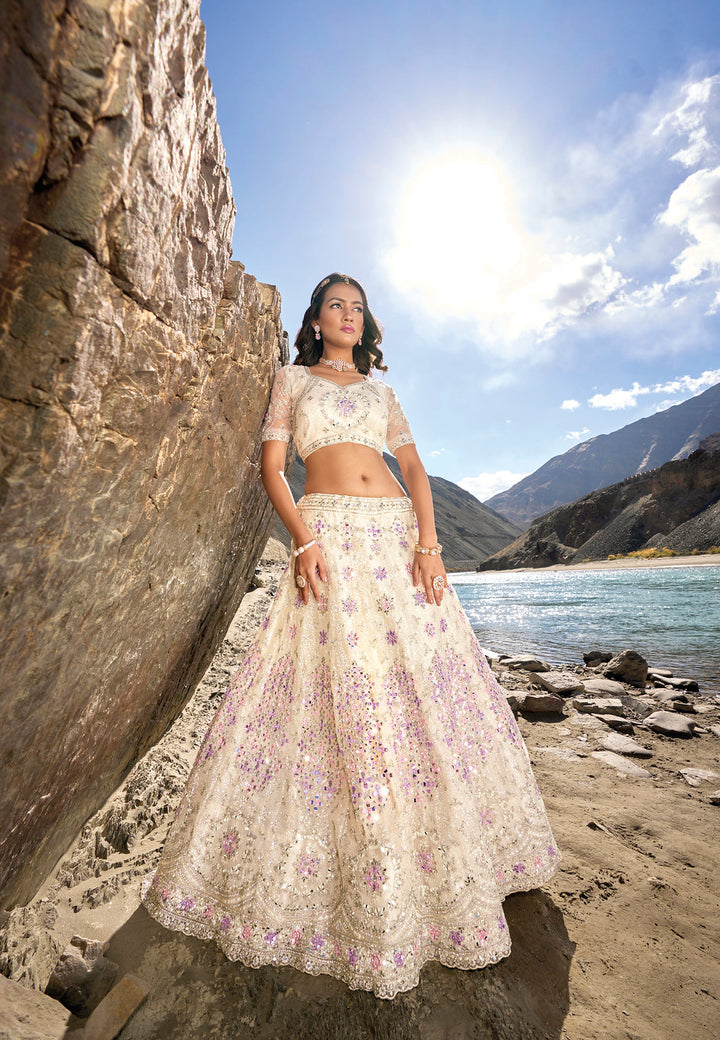 Timeless White Lehenga Choli