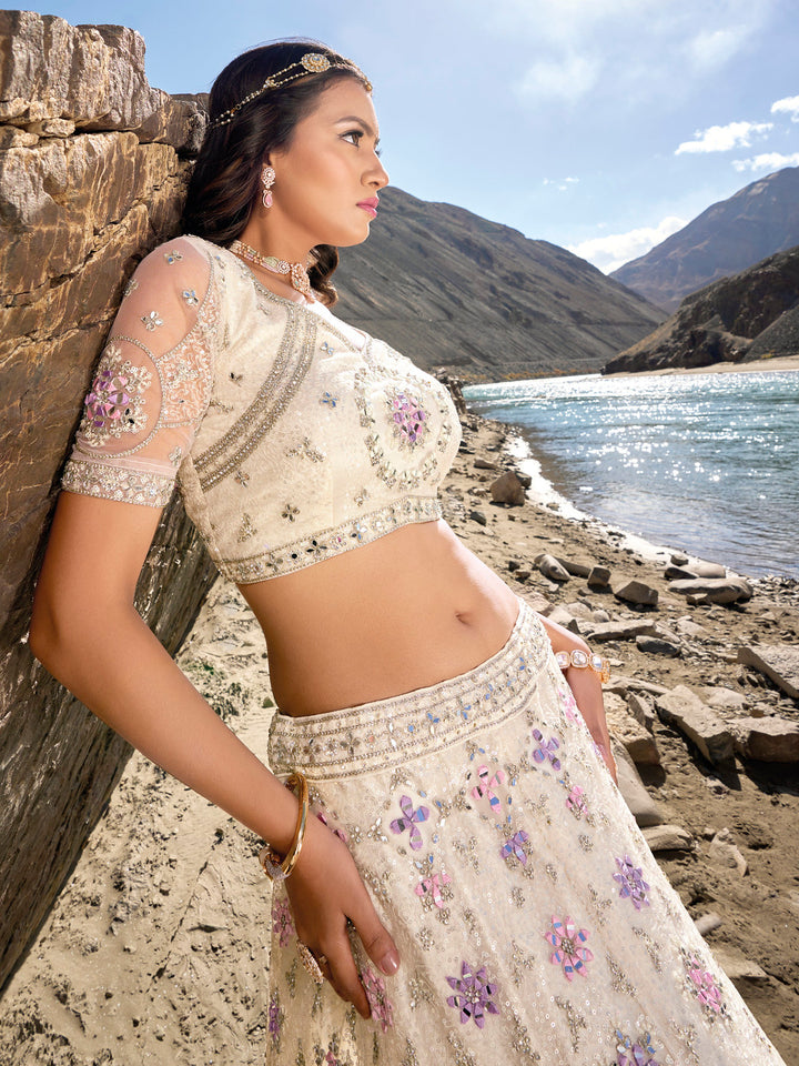 Timeless White Lehenga Choli