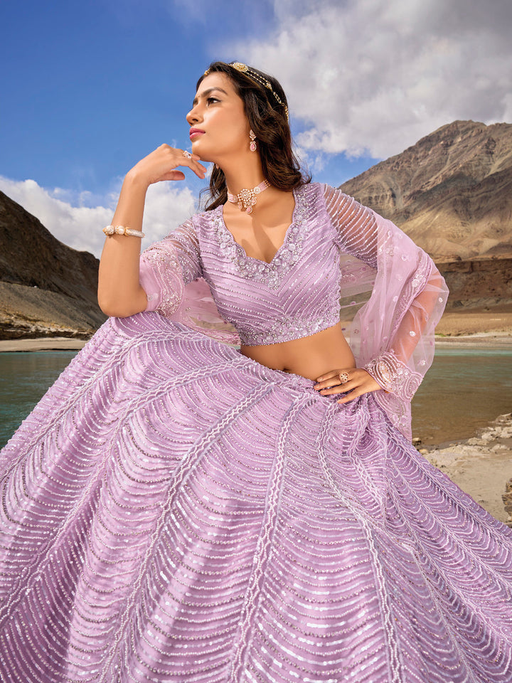 Regal Purple Lehenga Choli