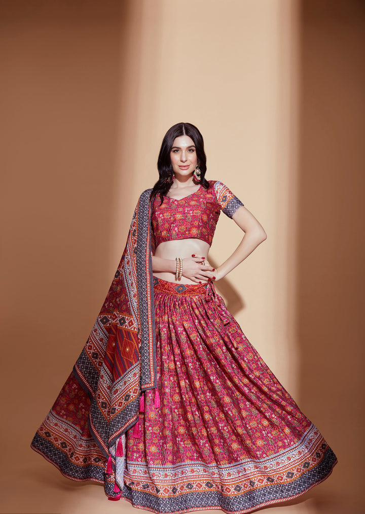 Radiant Red Designer Lehenga Choli