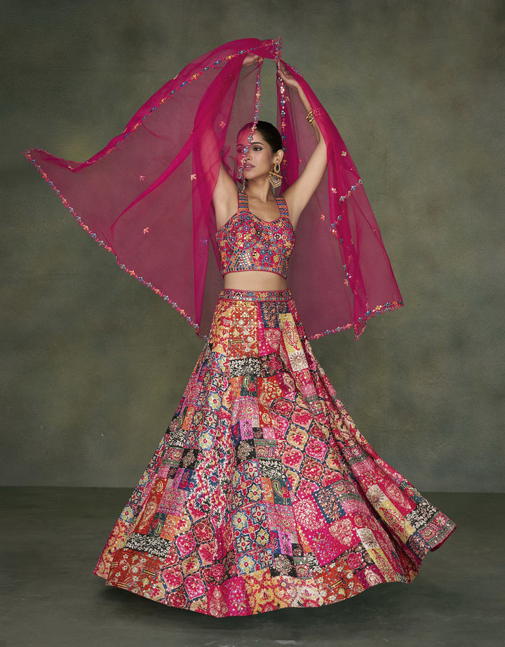 Readymade Enchanting Pink Designer Lehenga Choli