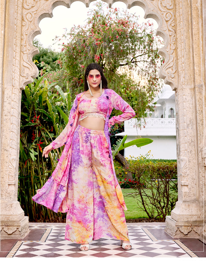 Latest Stylish Purple Co-ord Set Salwar Suits