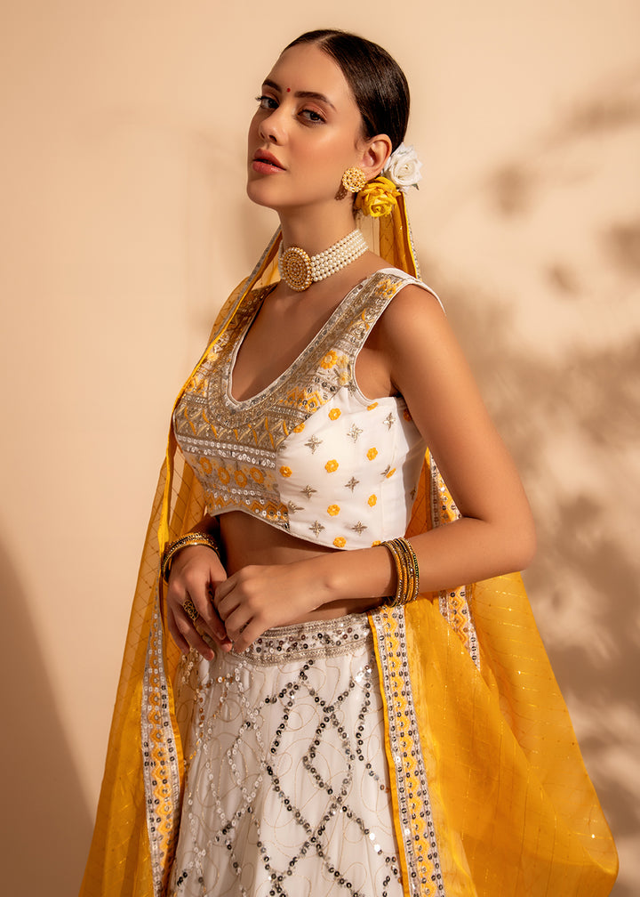 Readymade Radiant Yellow Designer Lehenga Choli