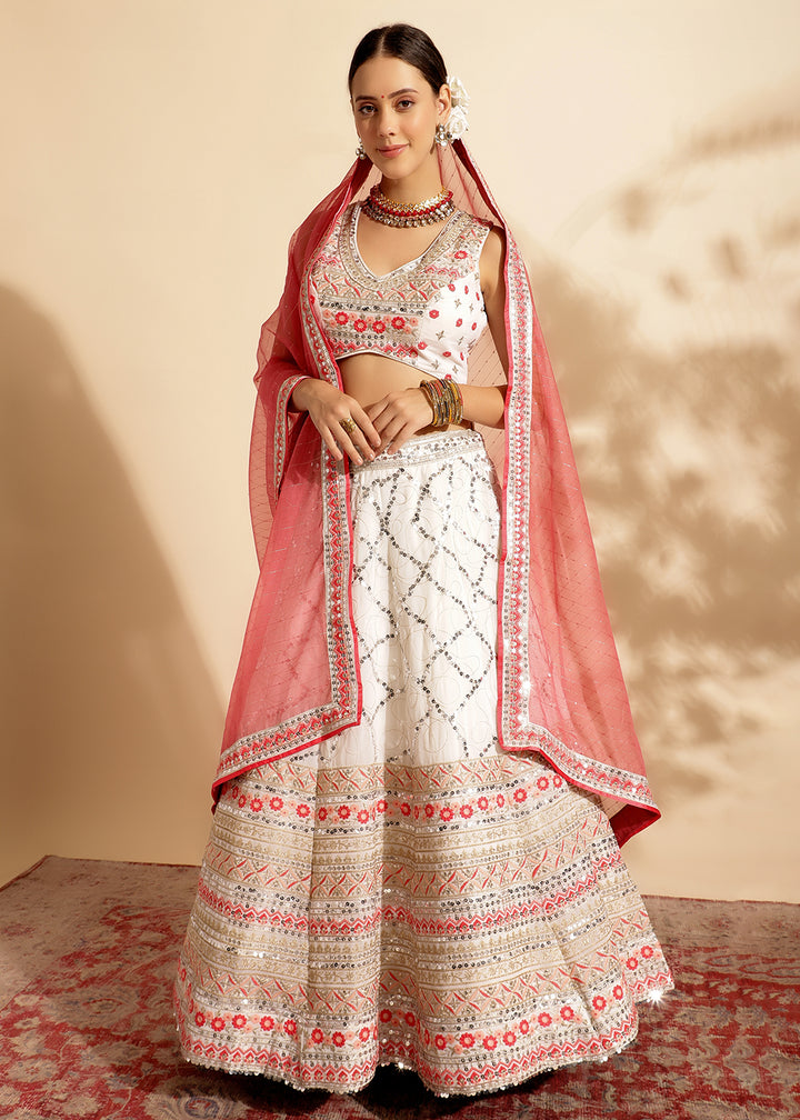 Readymade Elegant Pink Designer Lehenga Choli