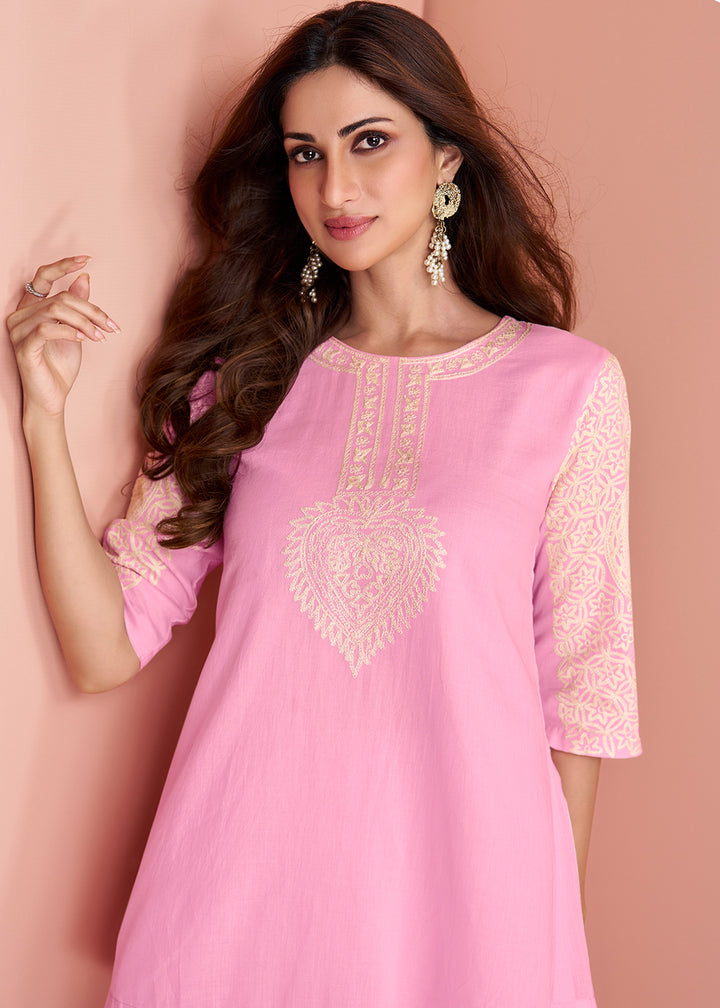 Readymade Elegant Pink Salwar Kameez