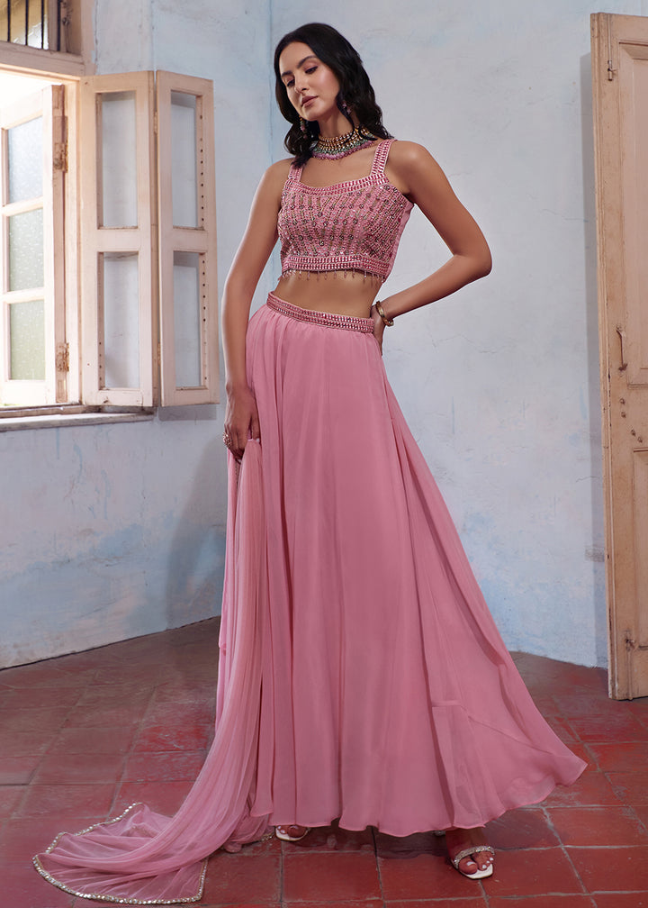 Readymade Stunning Pink Lehenga Choli