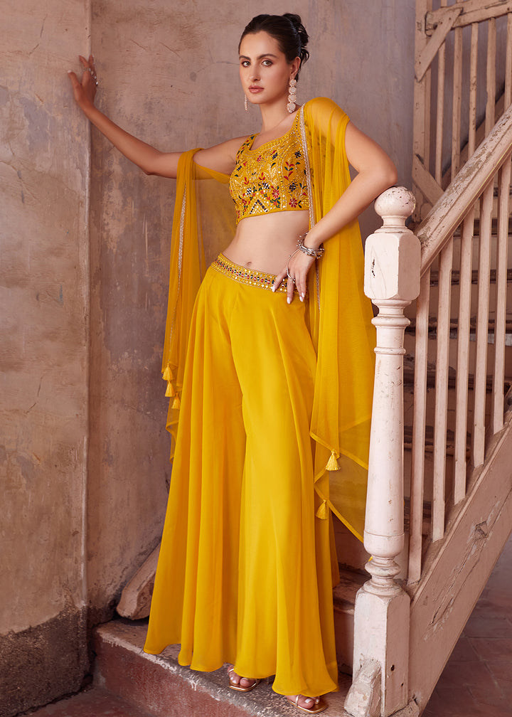 Readymade Elegant Yellow Lehenga Choli