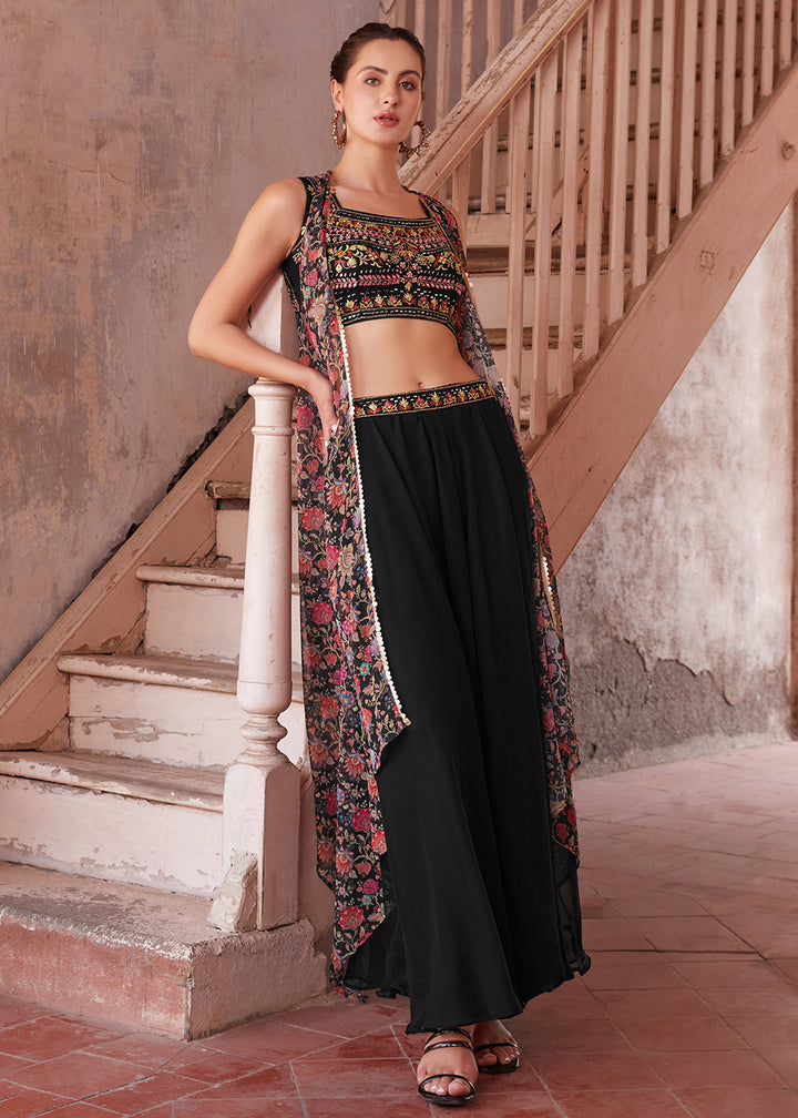 Readymade Stylish Black Lehenga Choli