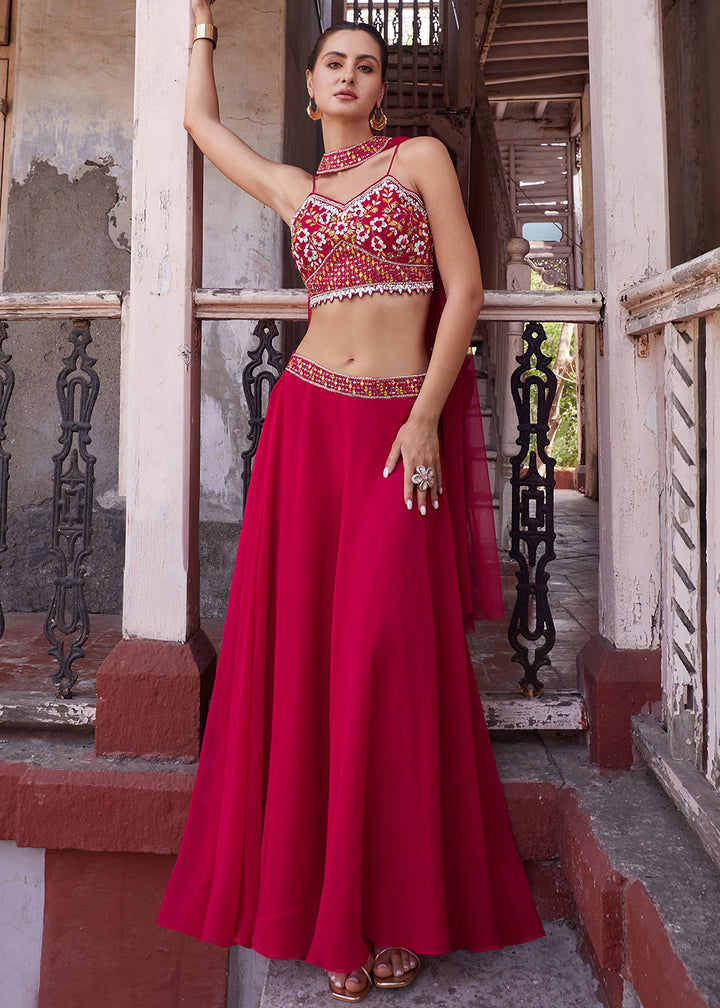 Readymade Exquisite Red Lehenga Choli