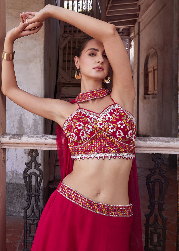 Readymade Exquisite Red Lehenga Choli