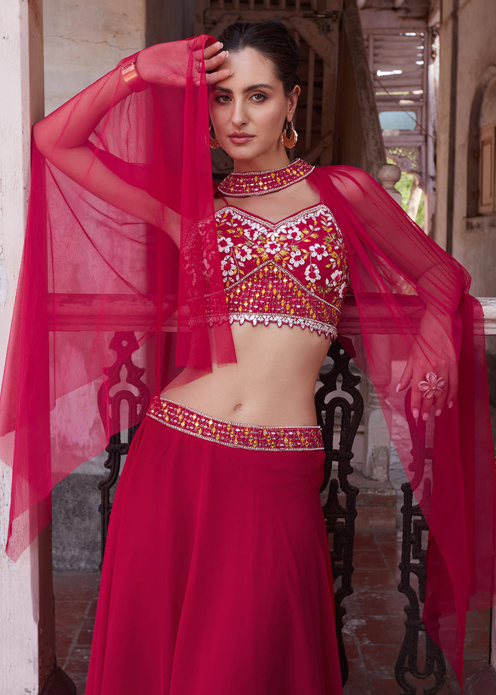 Readymade Exquisite Red Lehenga Choli