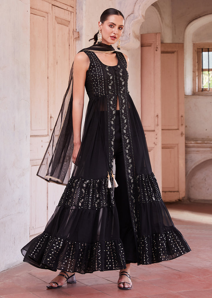 Readymade Black Designer Gown