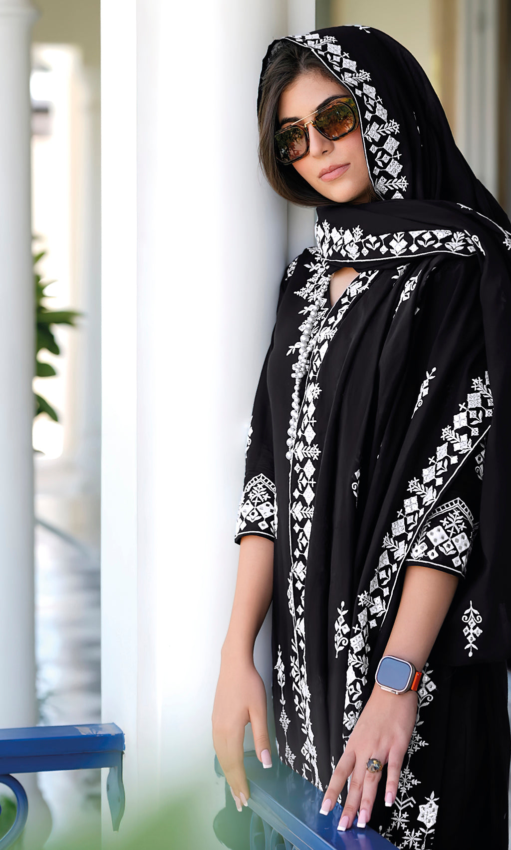 Readymade Intricate Black Sharara Salwar Kameez